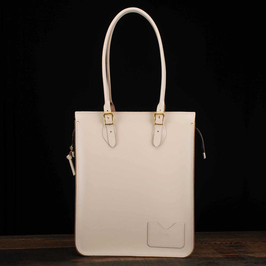 Portrait Tote in Cloud Cream