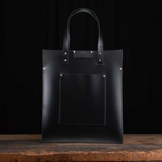 Portfolio Tote in Charcoal Black