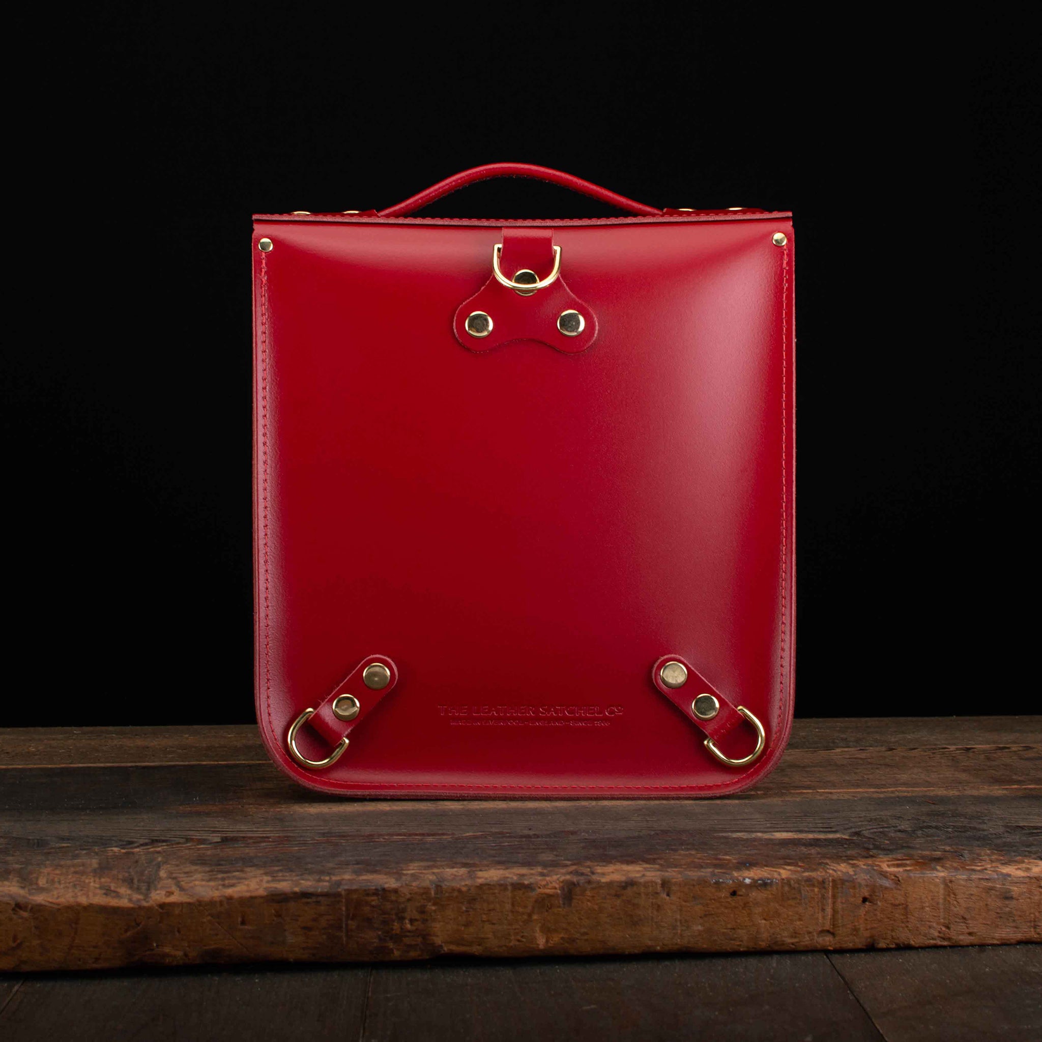 Small Portrait Backpack in Pillarbox Red