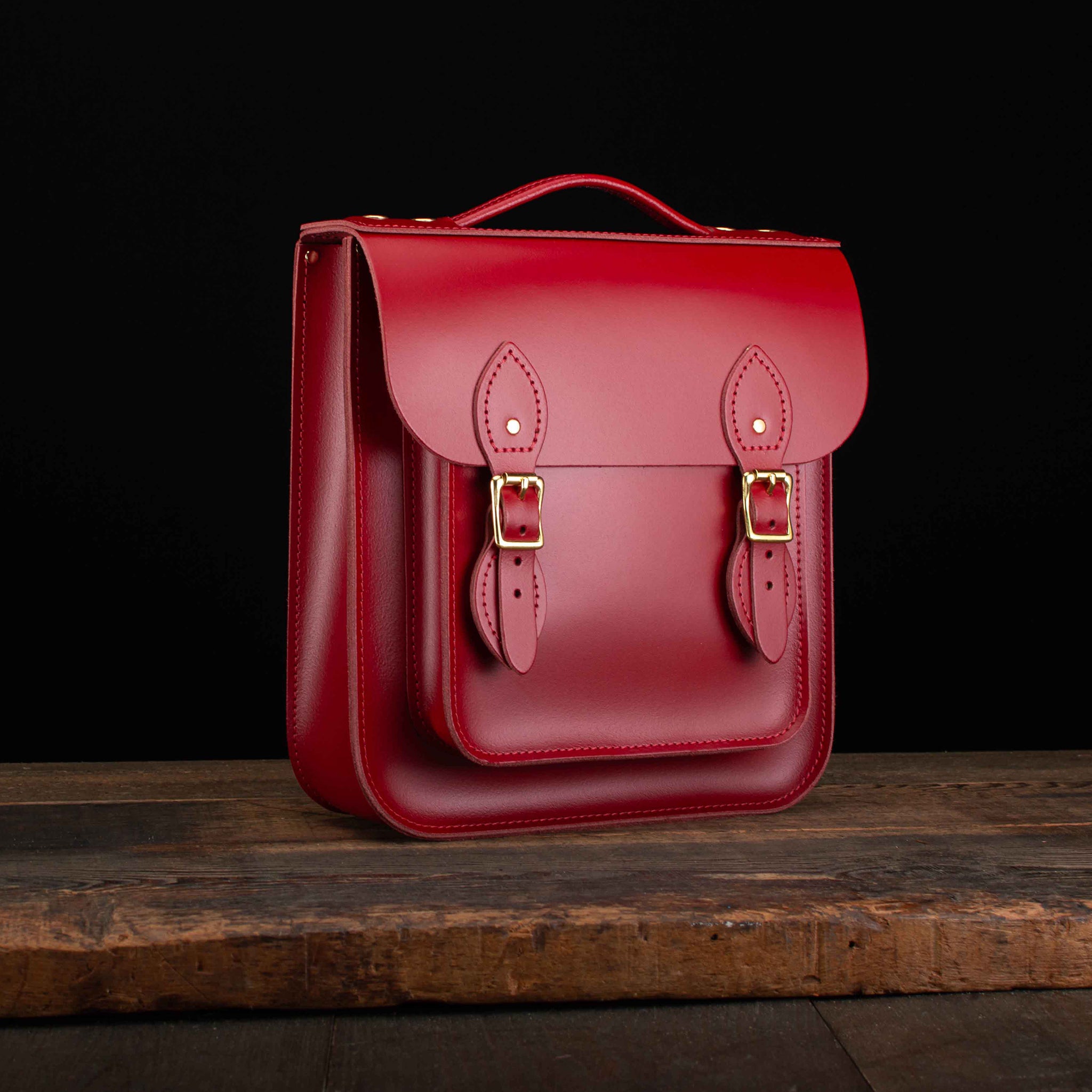 Small Portrait Backpack in Pillarbox Red