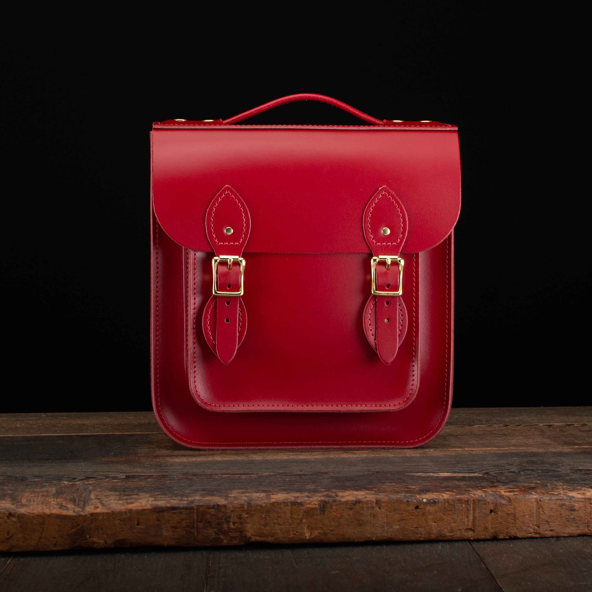 Small Portrait Backpack in Pillarbox Red
