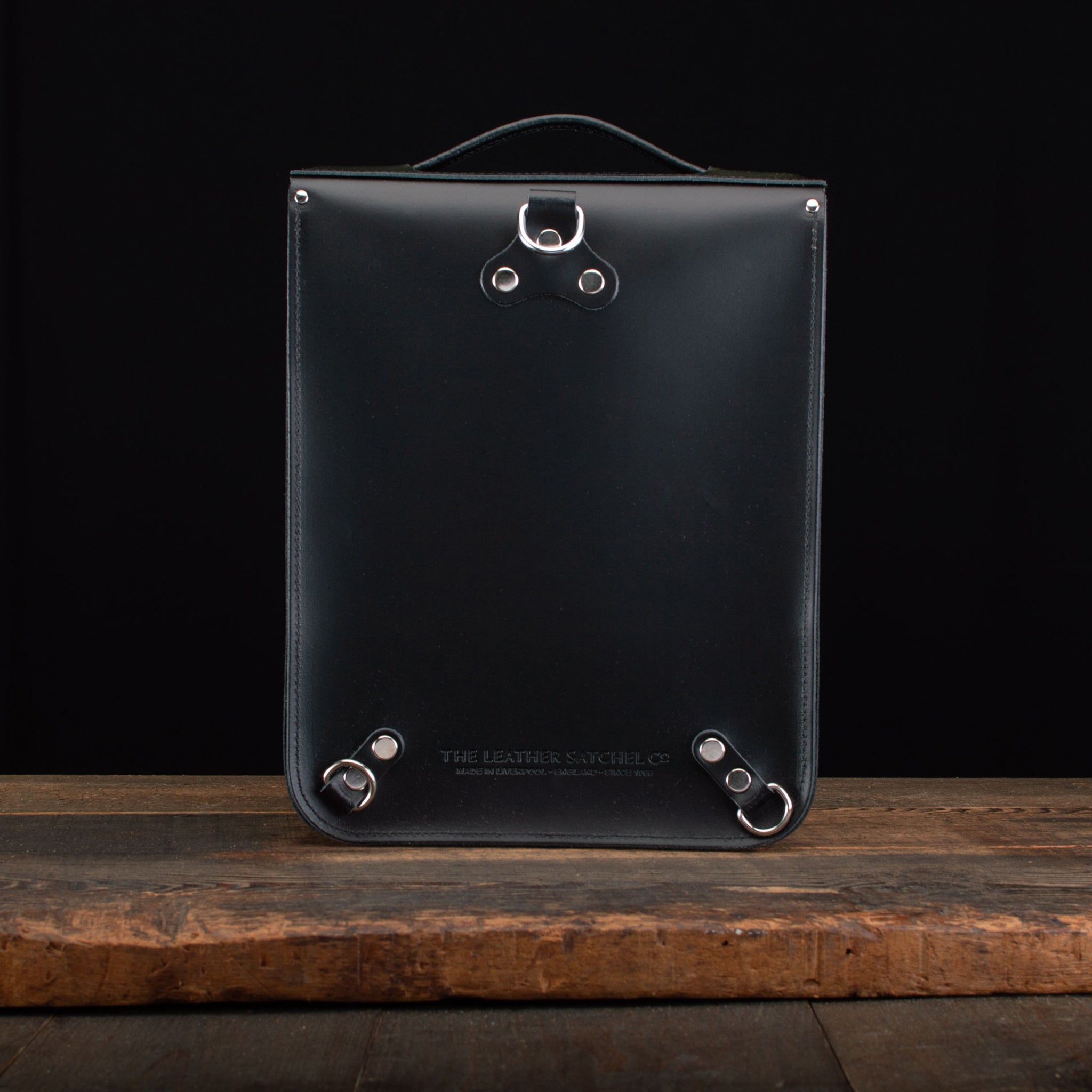 Medium Portrait Backpack in Charcoal Black