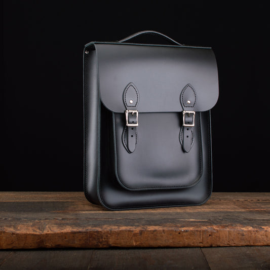 Medium Portrait Backpack in Charcoal Black