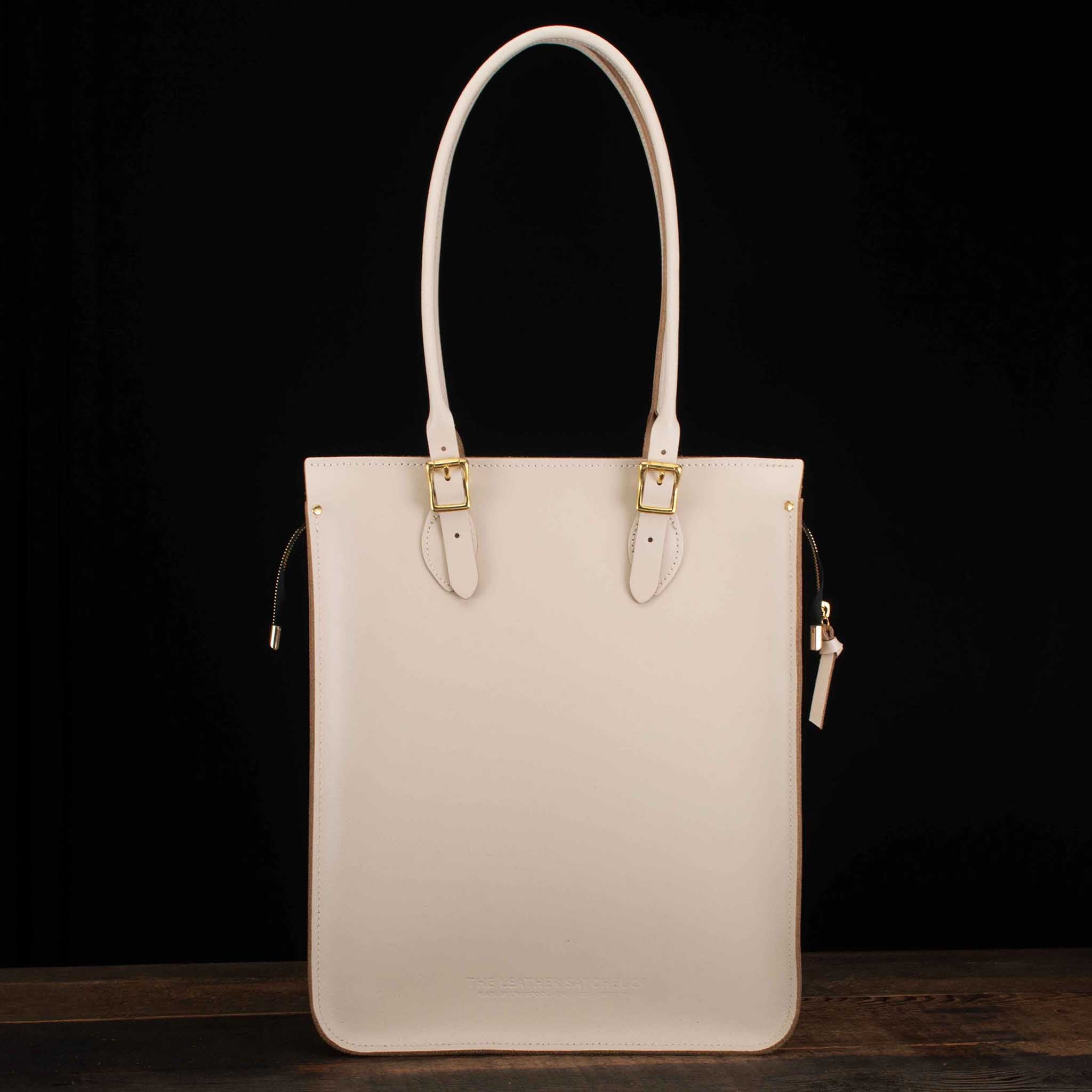 Portrait Tote in Cloud Cream