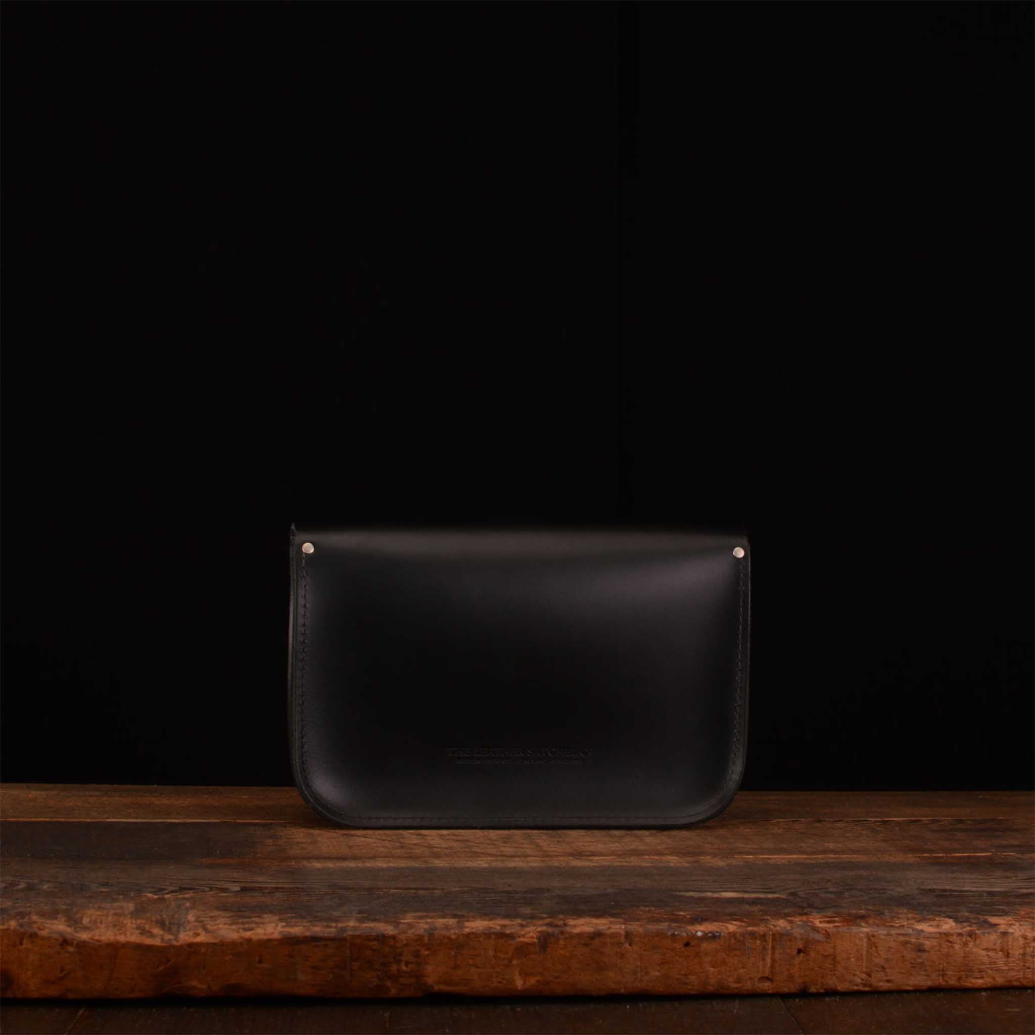 11-Inch Classic Satchel in Charcoal Black with Minnie Polka Dot Print