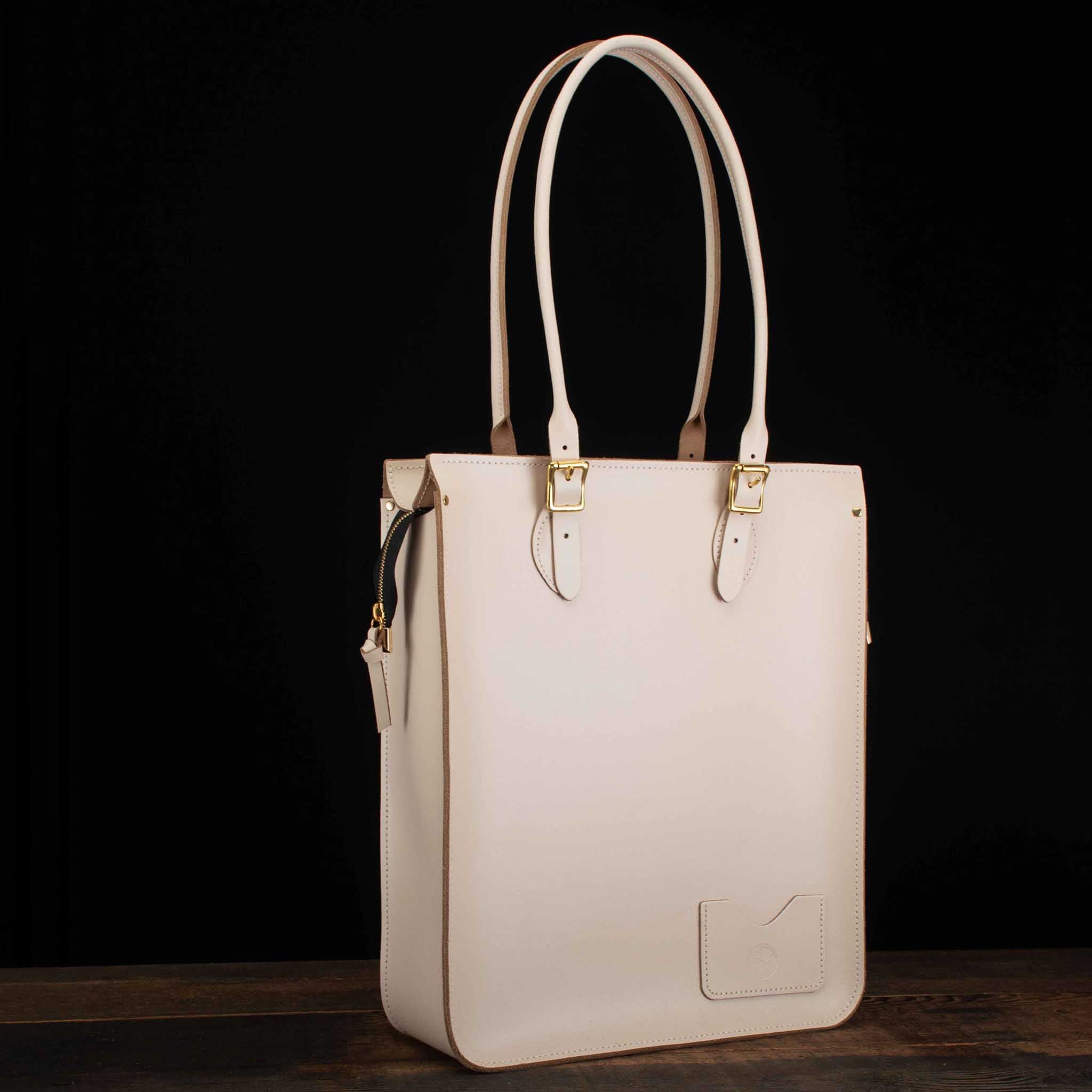 Portrait Tote in Cloud Cream