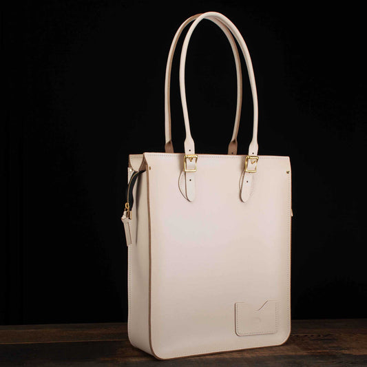 Portrait Tote in Cloud Cream
