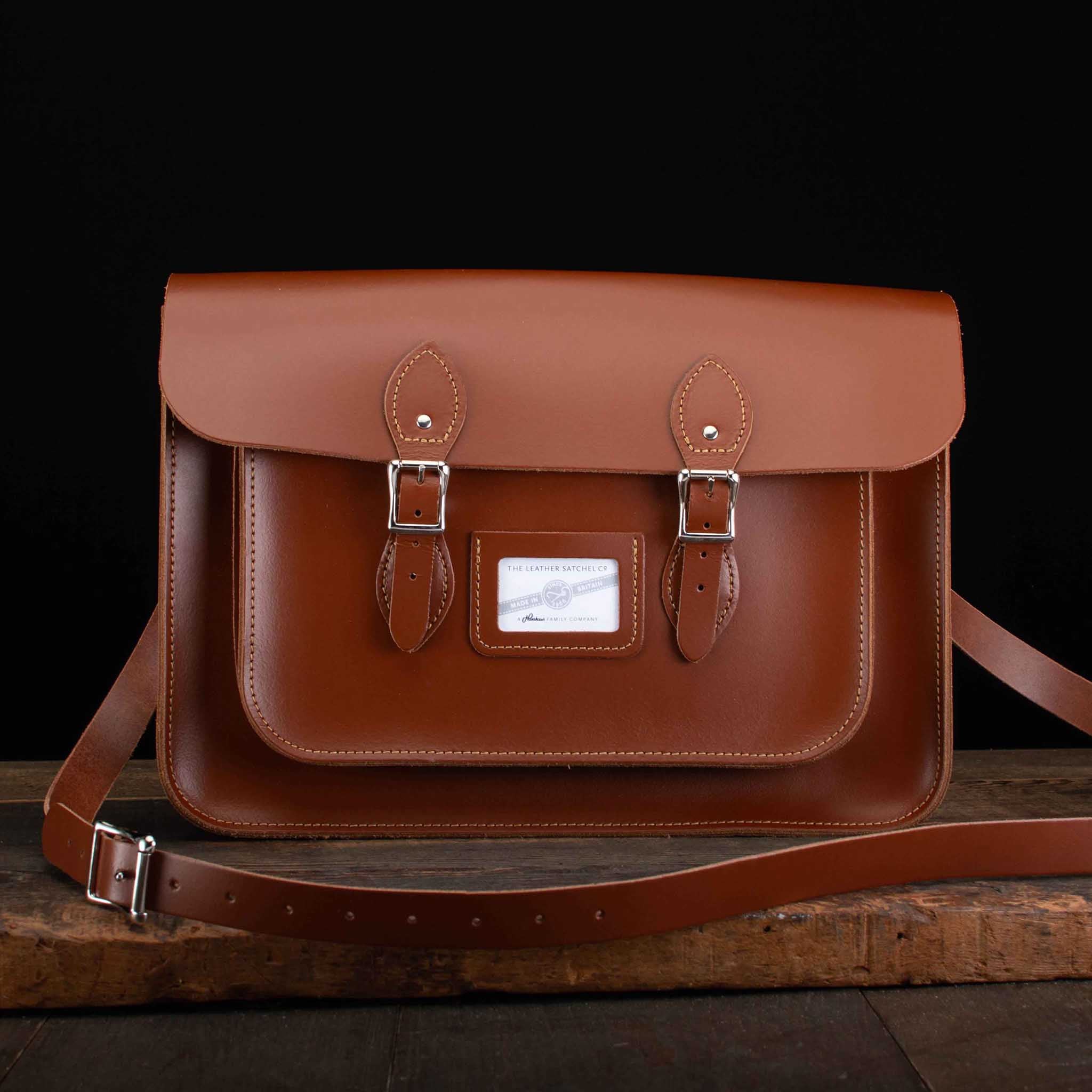 15-Inch Classic Satchel in British Tan