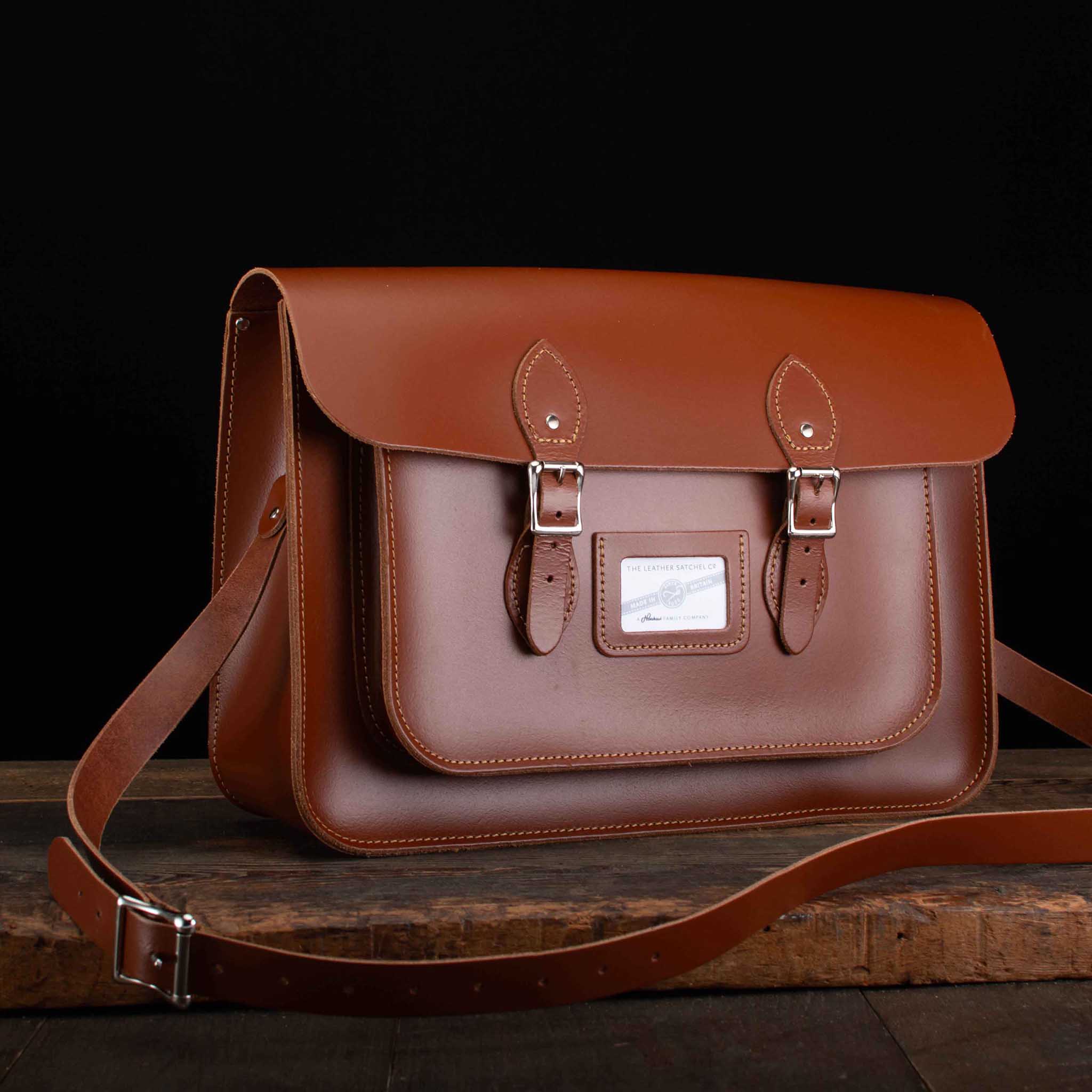 15-Inch Classic Satchel in British Tan