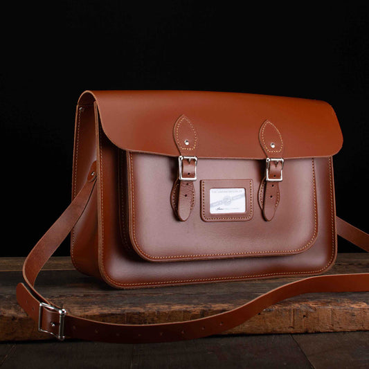 15-Inch Classic Satchel in British Tan