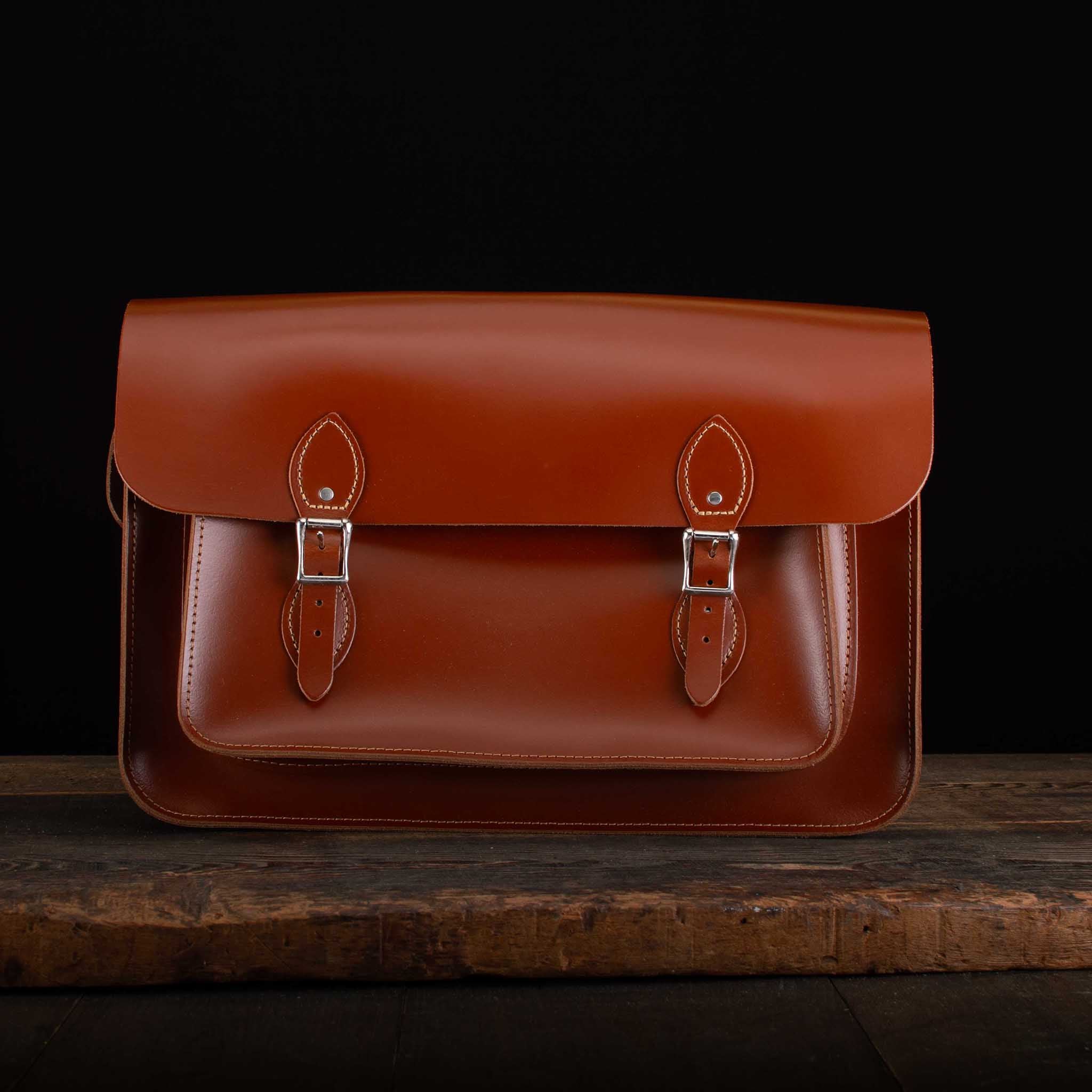 16.5-Inch Classic Satchel in British Tan