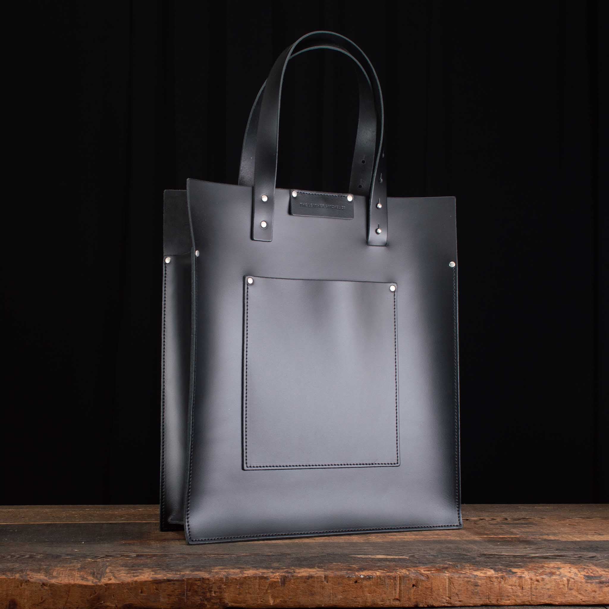 Portfolio Tote in Charcoal Black