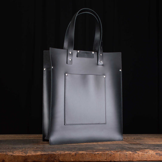 Portfolio Tote in Charcoal Black