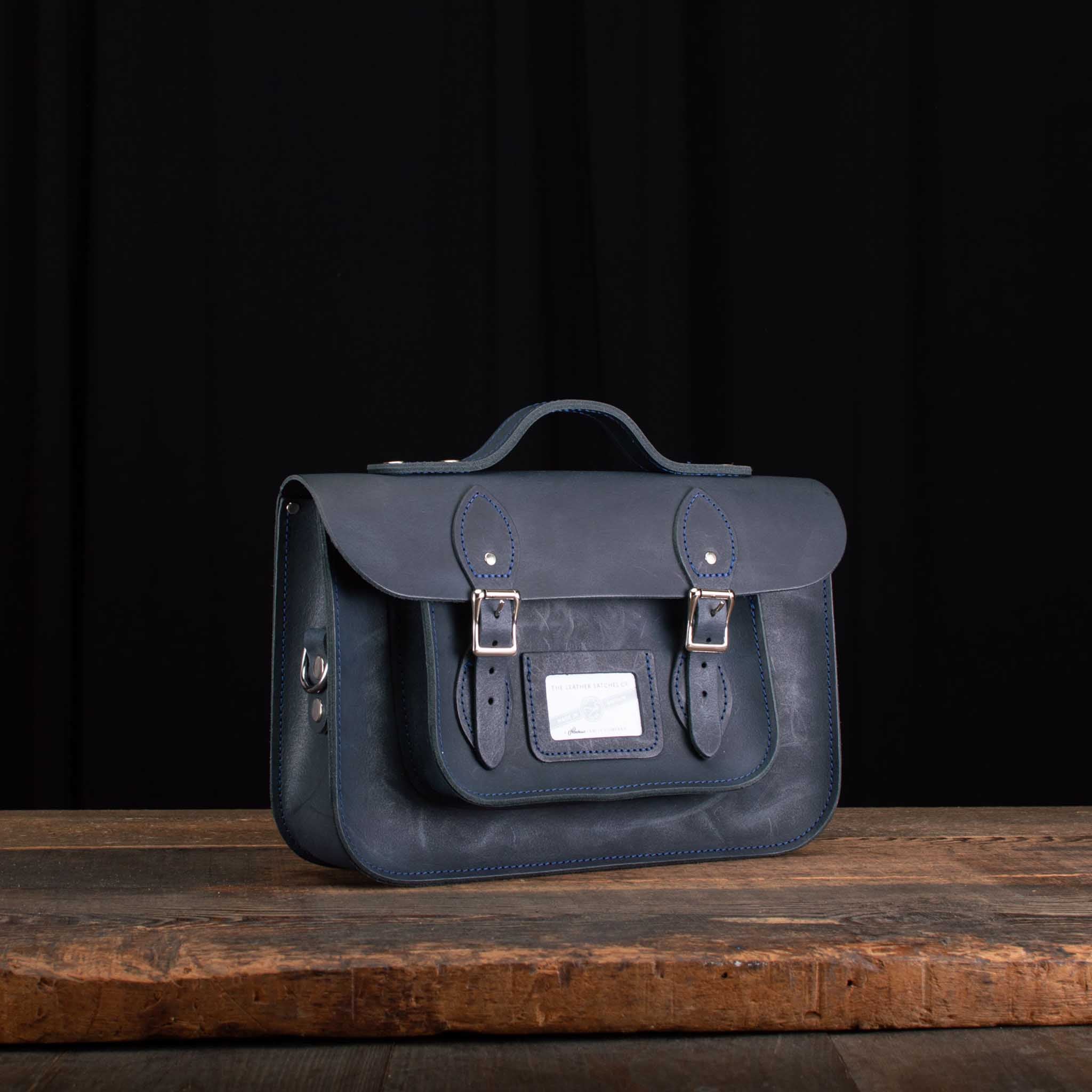 12.5-Inch Classic Satchel in Distressed Mersey Waters
