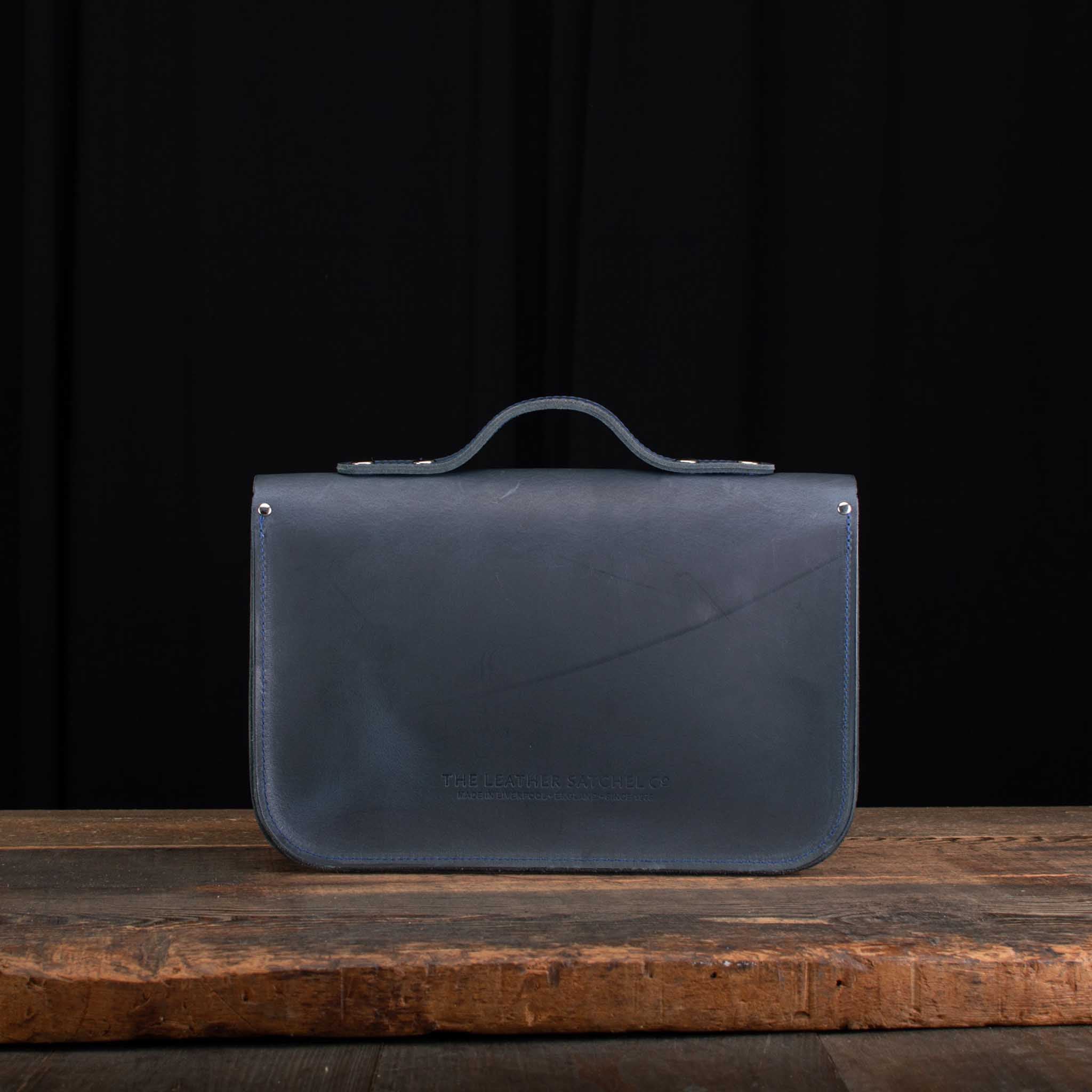 12.5-Inch Classic Satchel in Distressed Mersey Waters