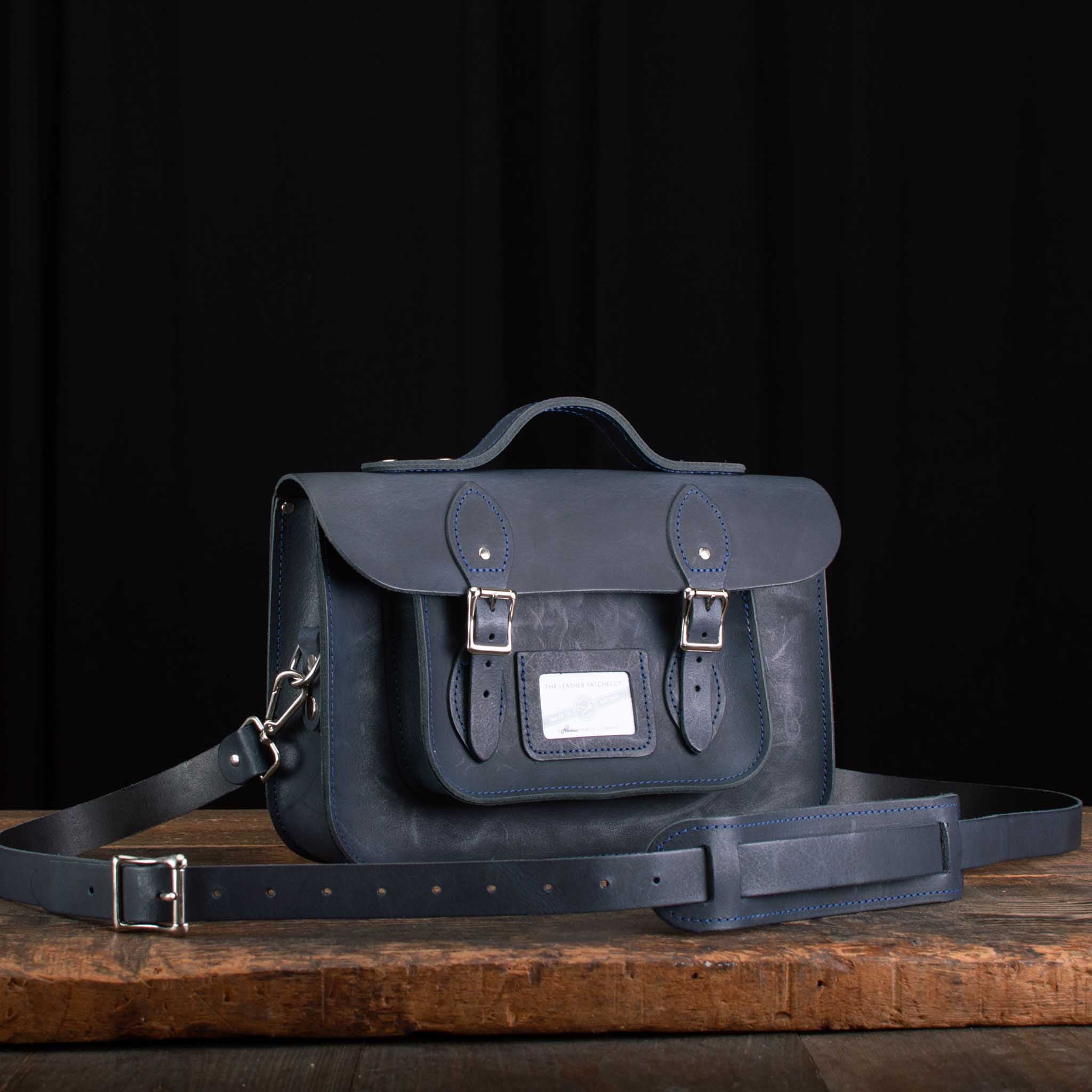 12.5-Inch Classic Satchel in Distressed Mersey Waters
