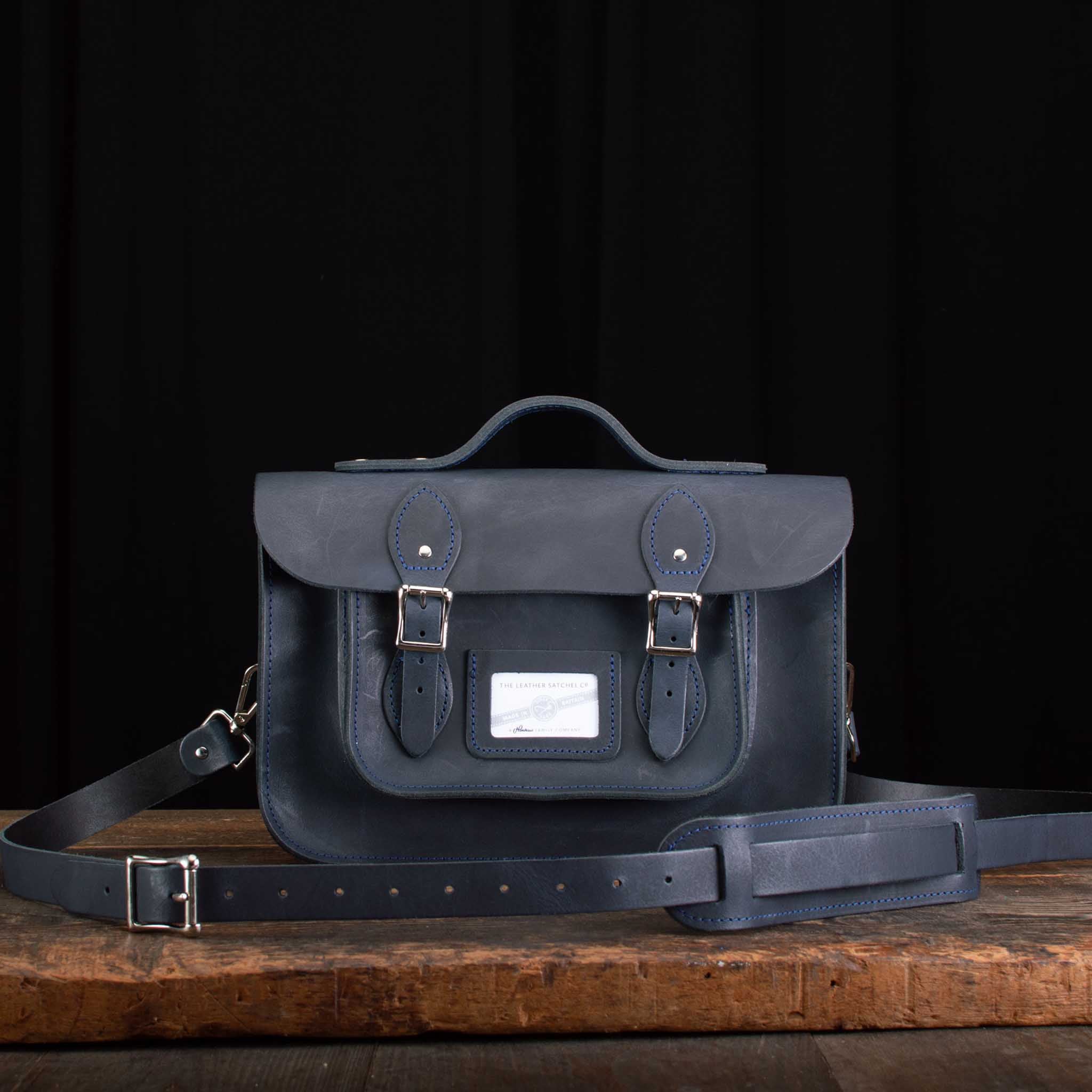 12.5-Inch Classic Satchel in Distressed Mersey Waters