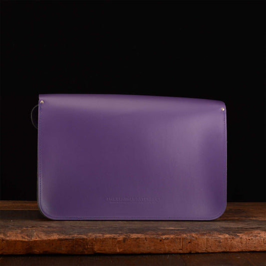 16.5-Inch Classic Satchel in Deep Purple