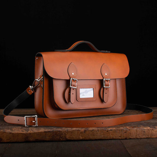14-Inch Classic Satchel in London Tan
