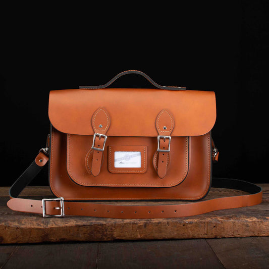 14-Inch Classic Satchel in London Tan