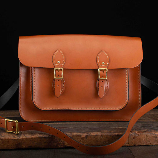15-Inch Classic Satchel in London Tan