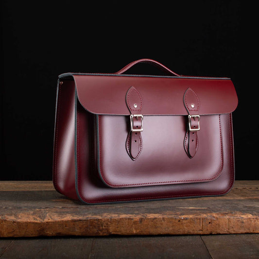 15-Inch Briefcase Satchel in Mulberry Bush
