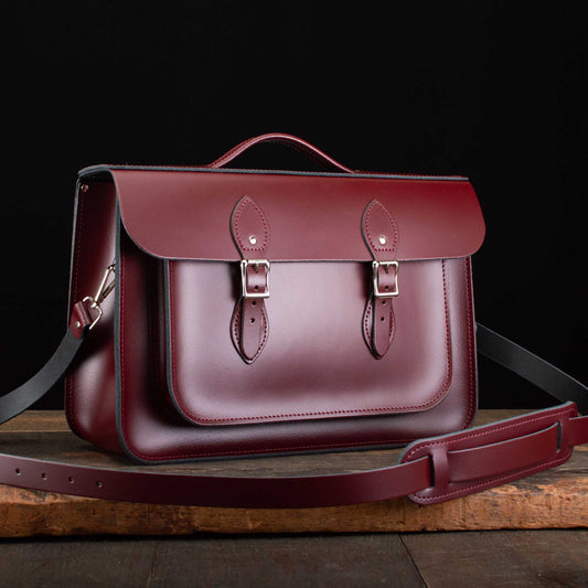 15-Inch Briefcase Satchel in Mulberry Bush