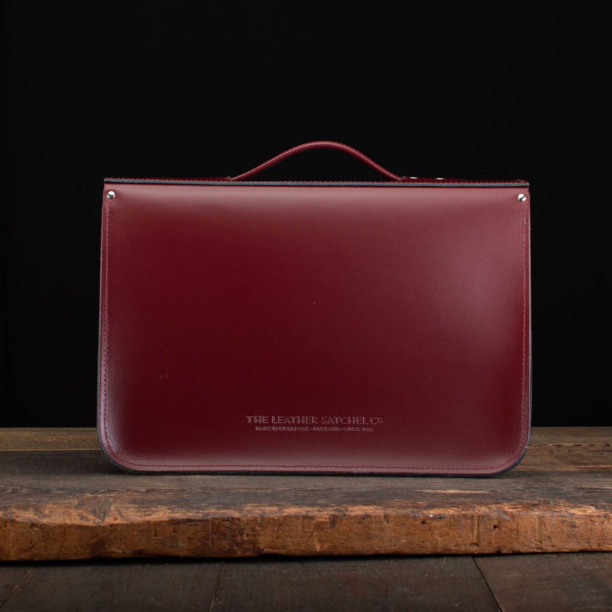 15-Inch Briefcase Satchel in Mulberry Bush