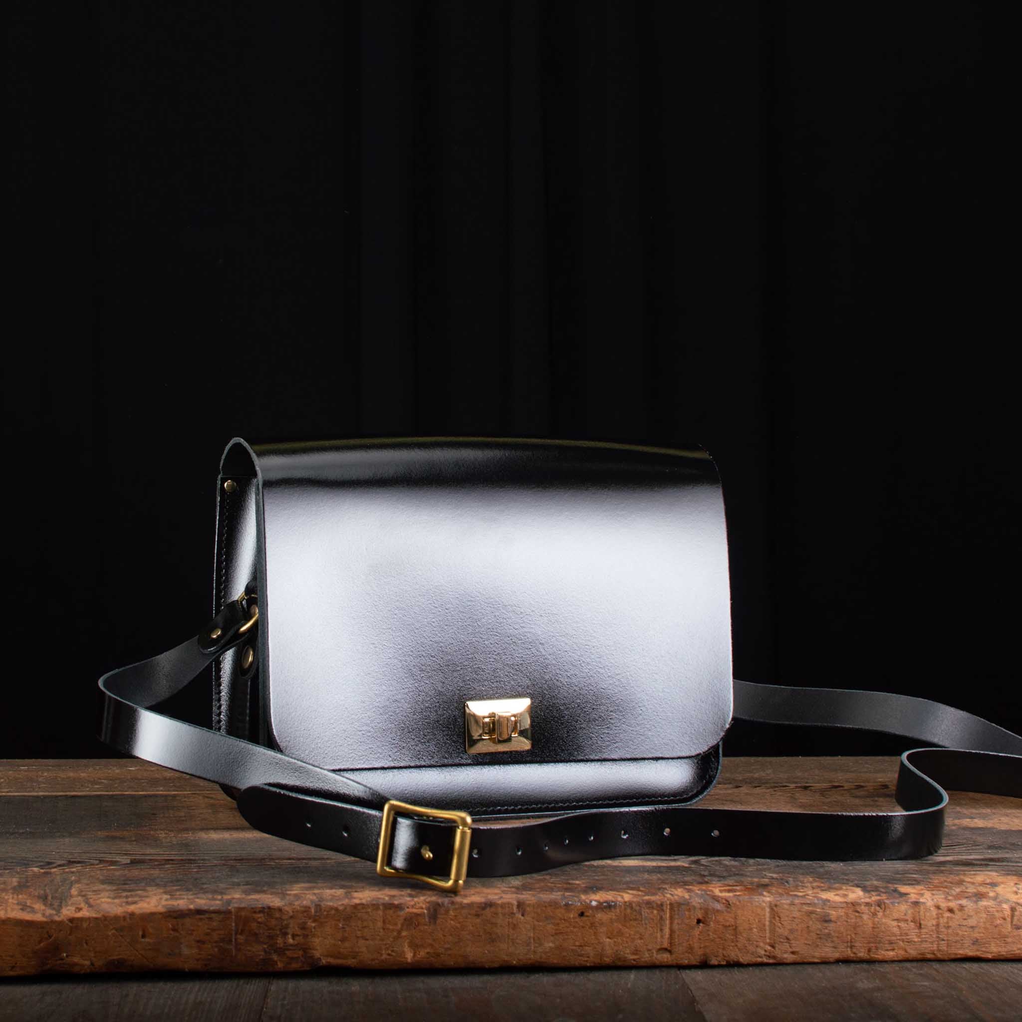 Large Pixie in Patent Pitch Black