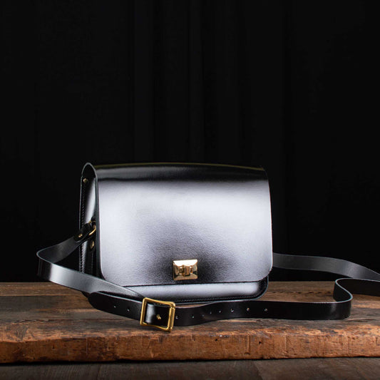 Large Pixie in Patent Pitch Black