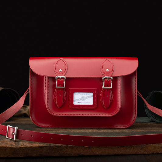 12.5-inch Classic Satchel in Pillarbox Red