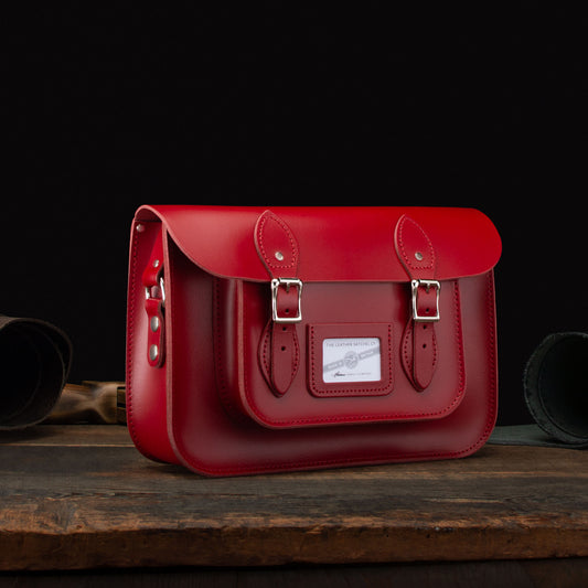 12.5-inch Classic Satchel in Pillarbox Red
